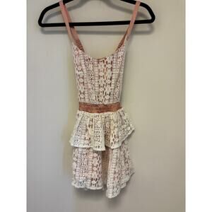 House of Wallace Lace Crochet Dress Size 3XS